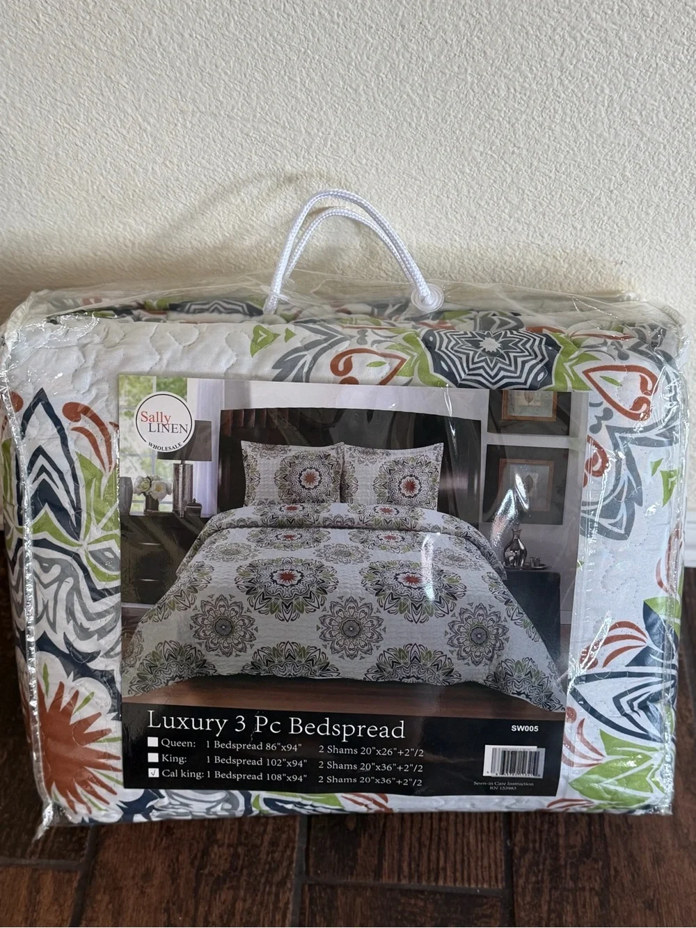 Brand new king/California king size bedspread/quilt set luxury 3PCS set